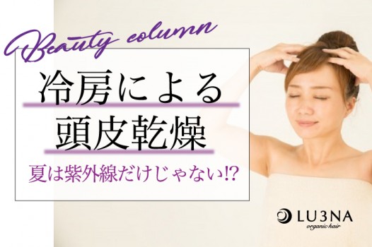 夏のダメージは紫外線だけじゃない!?冷房による頭皮乾燥に要注意!