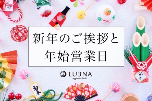 【明けましておめでとうございます】新年のご挨拶と年始営業日のご案内《 東大阪 布施の少人数美容室 ルミナ 》